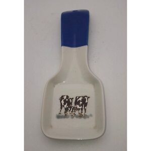 Vintage Otagiri Cow Spoon Rest Edith Collection Embossed Design